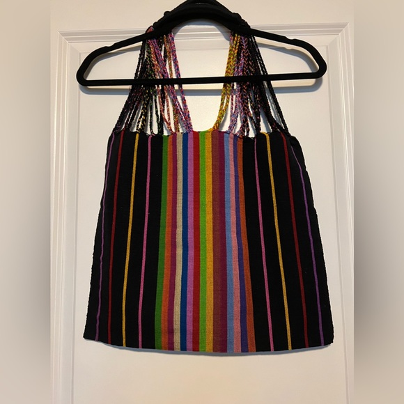 🆕 Unique color woven tote bag from Mexico🌈 - Picture 4 of 4